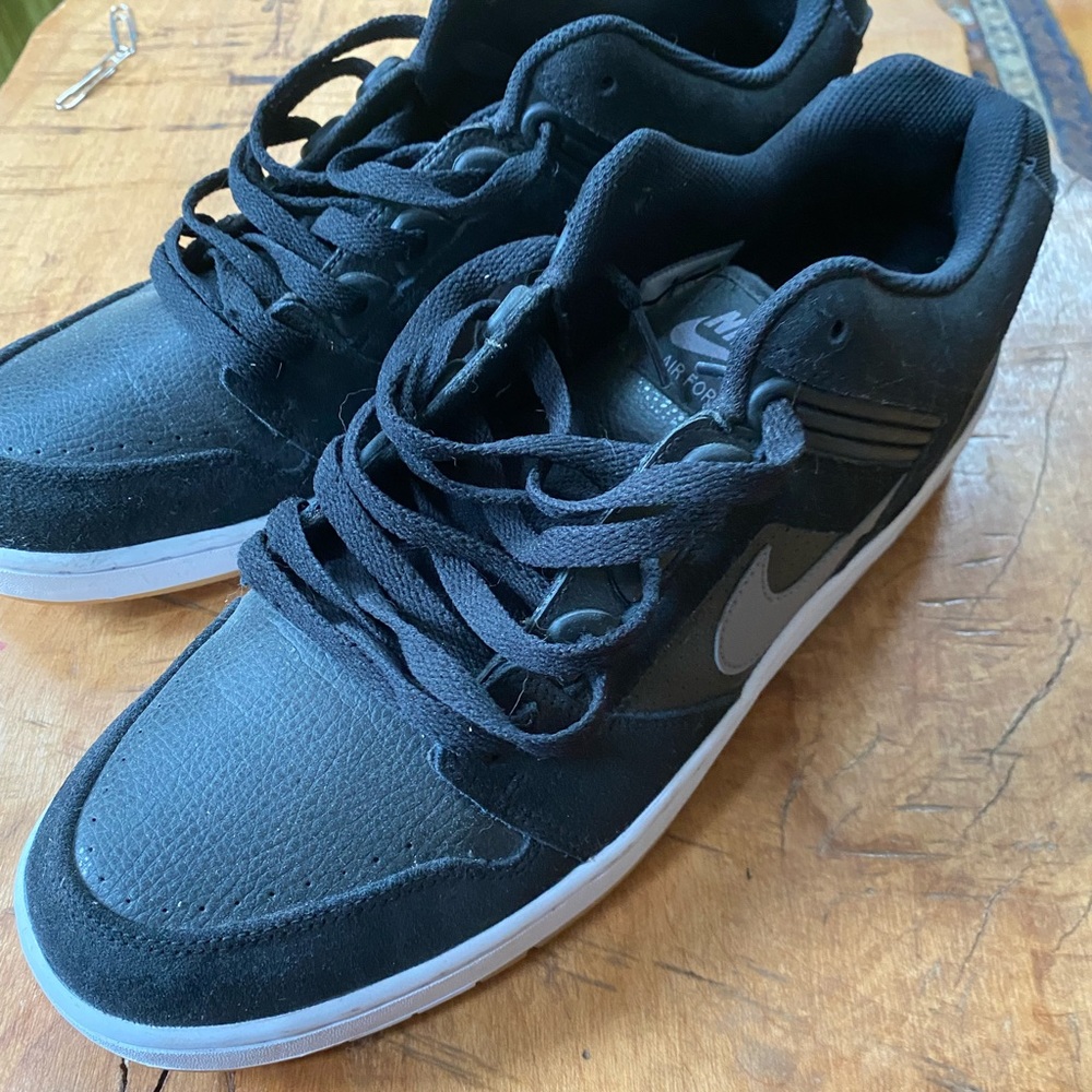 Men’s black and grey Air Force 1’s size 14